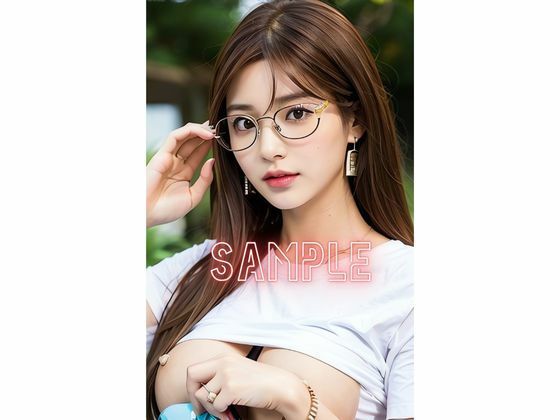 サンプル画像2:メガネ巨乳ロングヘア！破廉恥な人妻の誘惑(雫) [d_465890]