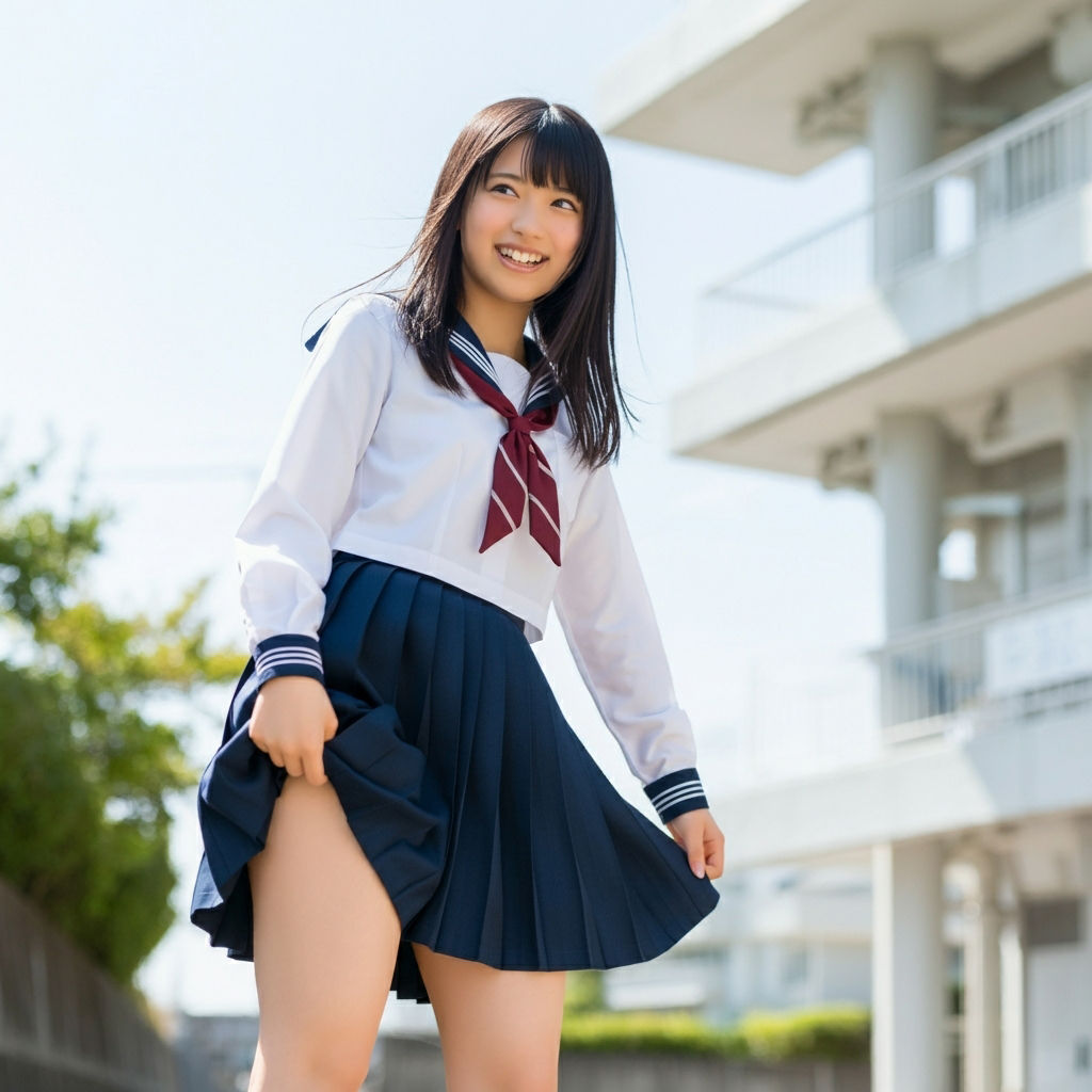 サンプル画像5:突風(もう限界) [d_465892]