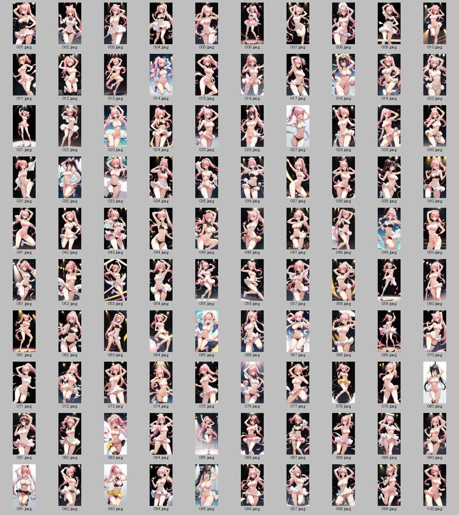 サンプル画像6:AI生成 セクシーアイドルライブ待ち受けコレクション Vol.3(美伝プロジェクト) [d_465898]