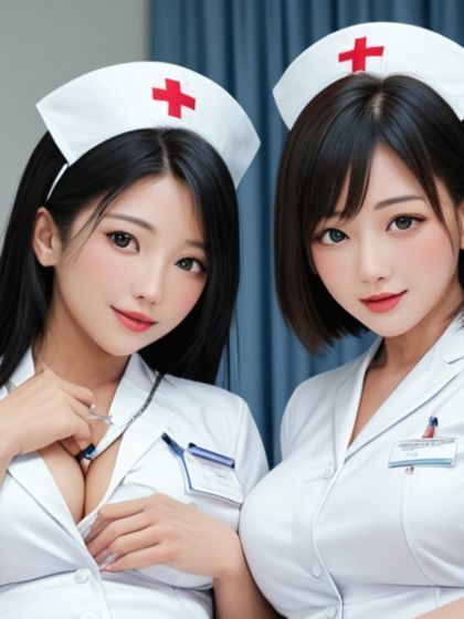 サンプル画像1:ナースのお仕事レズビアン編(アイデン) [d_465921]