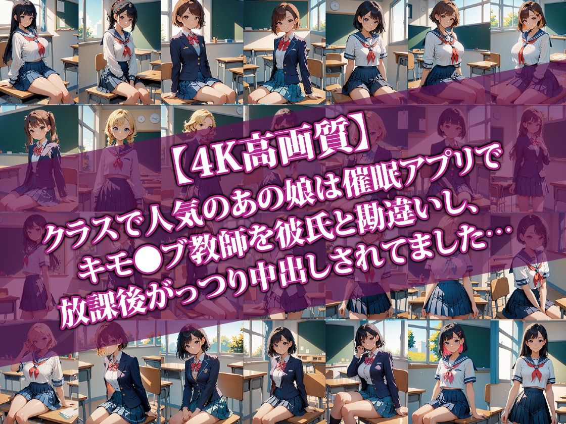 サンプル画像1:クラスで人気のあの娘が催●NTRされてた件(AI-beauty2.5) [d_465984]