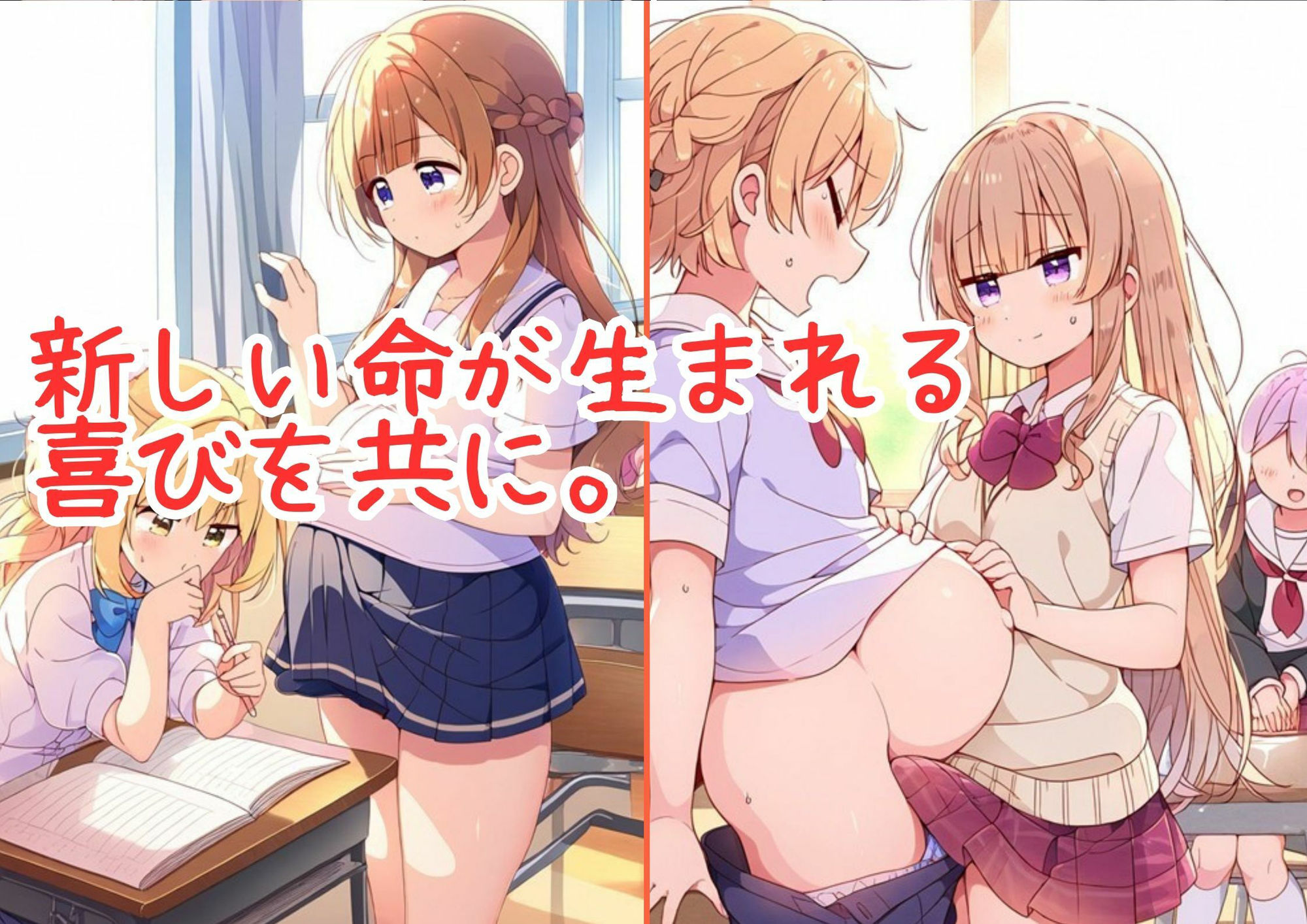 サンプル画像3:【ち〇さい男の娘】つるぺたフタナリが触手に寝取られ肉便器化された孕ませ記録(AI欲イラスト屋さん：わんたんめん) [d_466007]