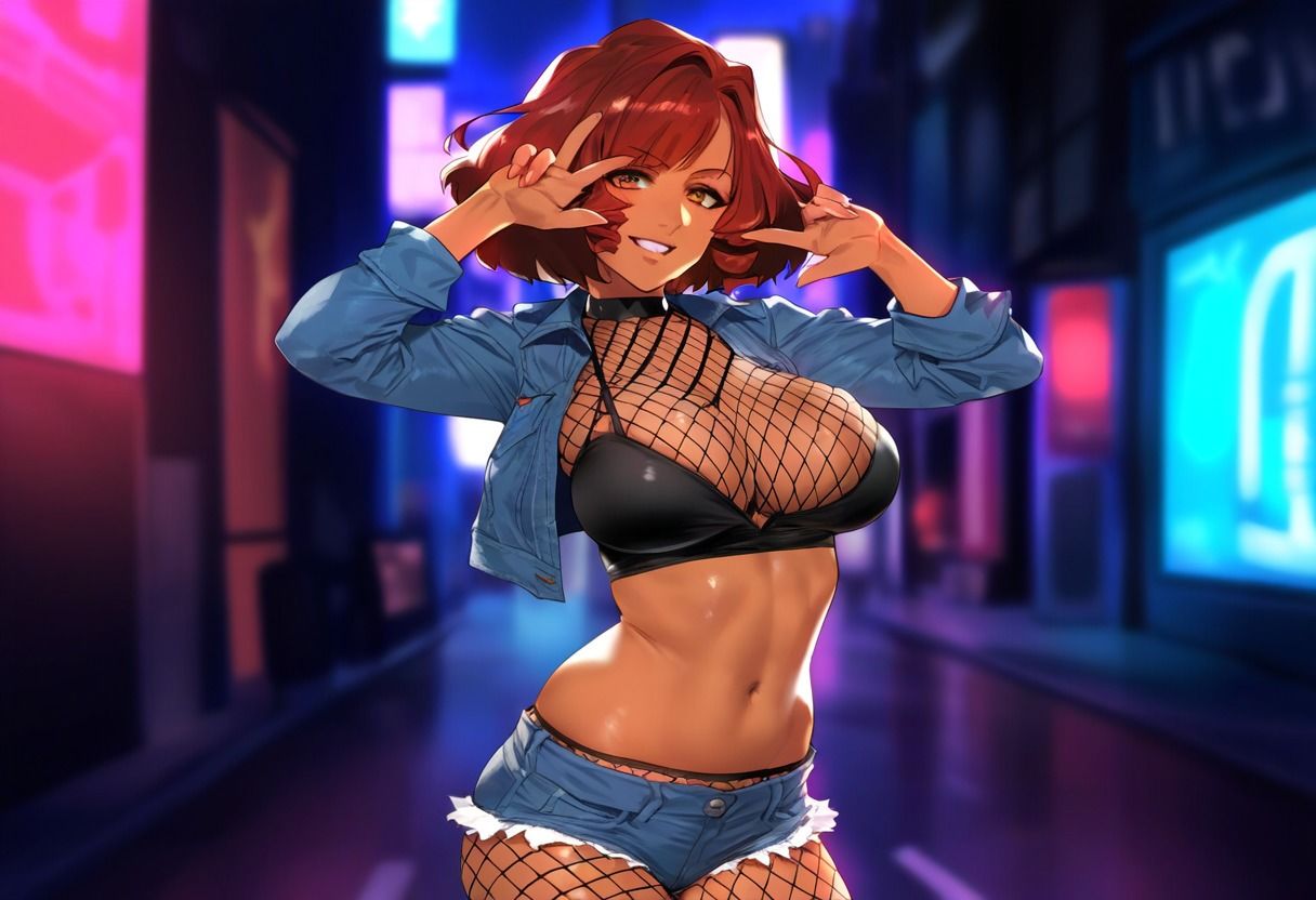 サンプル画像2:すとりぃとのおねぇさんたち The Street Sisters(湿気た鵜と巣) [d_466121]