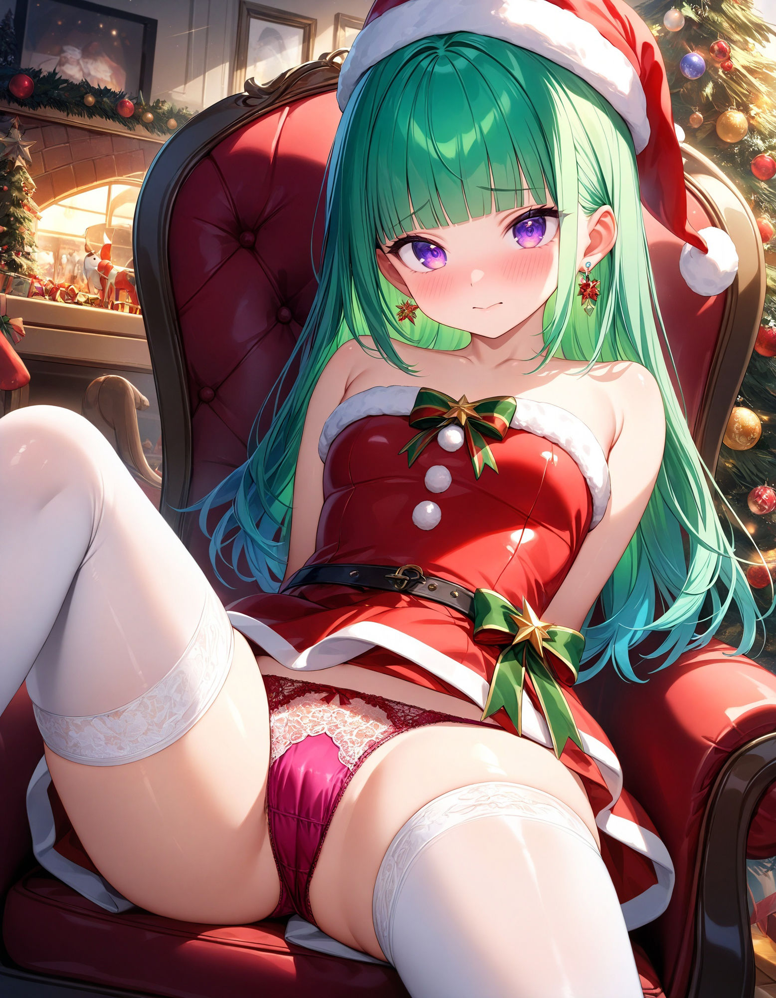 サンプル画像1:サンタの座りパンチラ(D.P.H.) [d_466149]