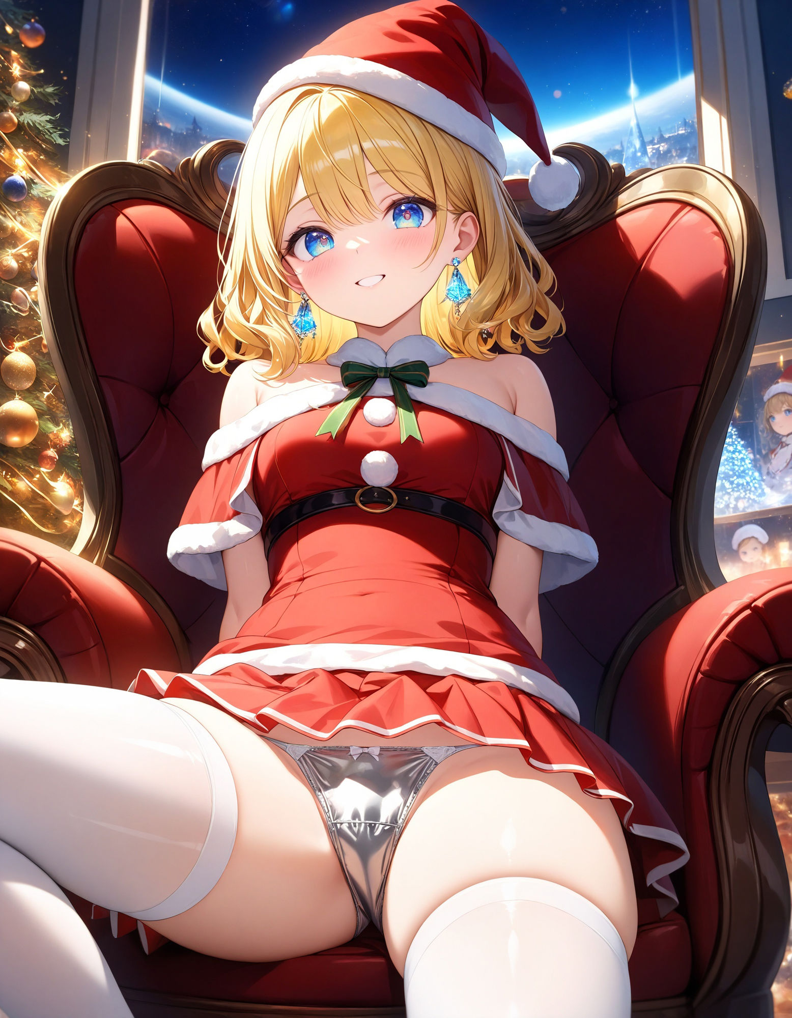 サンプル画像3:サンタの座りパンチラ(D.P.H.) [d_466149]