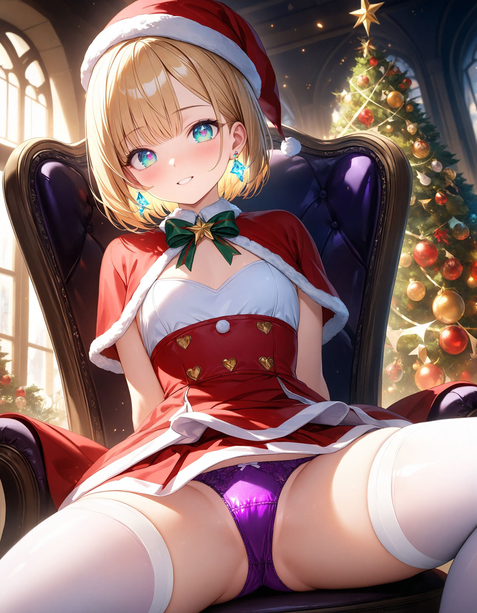 サンプル画像4:サンタの座りパンチラ(D.P.H.) [d_466149]