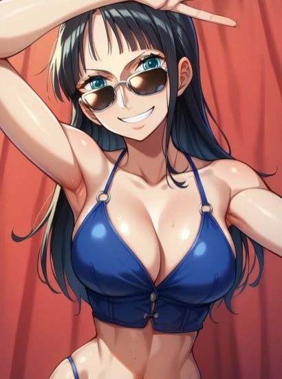 サンプル画像2:ワンピースのニコロビンから送られてきた自撮り写真(自撮りサークル  イカスミ工房) [d_466157]