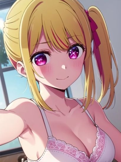 サンプル画像2:推しの子の星野ルビーから送られてきた自撮り写真(自撮りサークル  イカスミ工房) [d_466162]