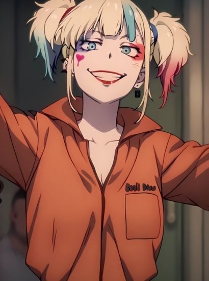 サンプル画像1:異世界スーサイドスクワッドのハーレイクインから送られてきた自撮り写真(自撮りサークル  イカスミ工房) [d_466205]