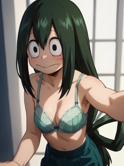 サンプル画像2:僕のヒーローアカデミアの蛙吹梅雨から送られてきた自撮り写真(自撮りサークル  イカスミ工房) [d_466215]