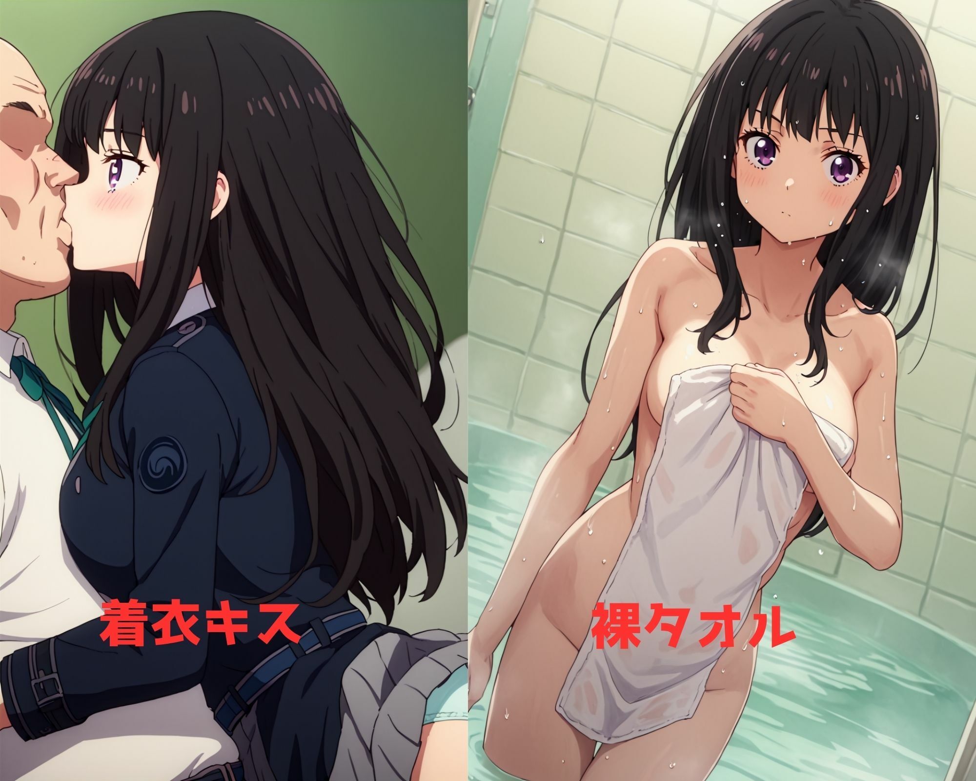 サンプル画像3:リコリス・リコ〇ル 井ノ上 たきな のパパ活(AI@アニメ美女倶楽部) [d_466222]