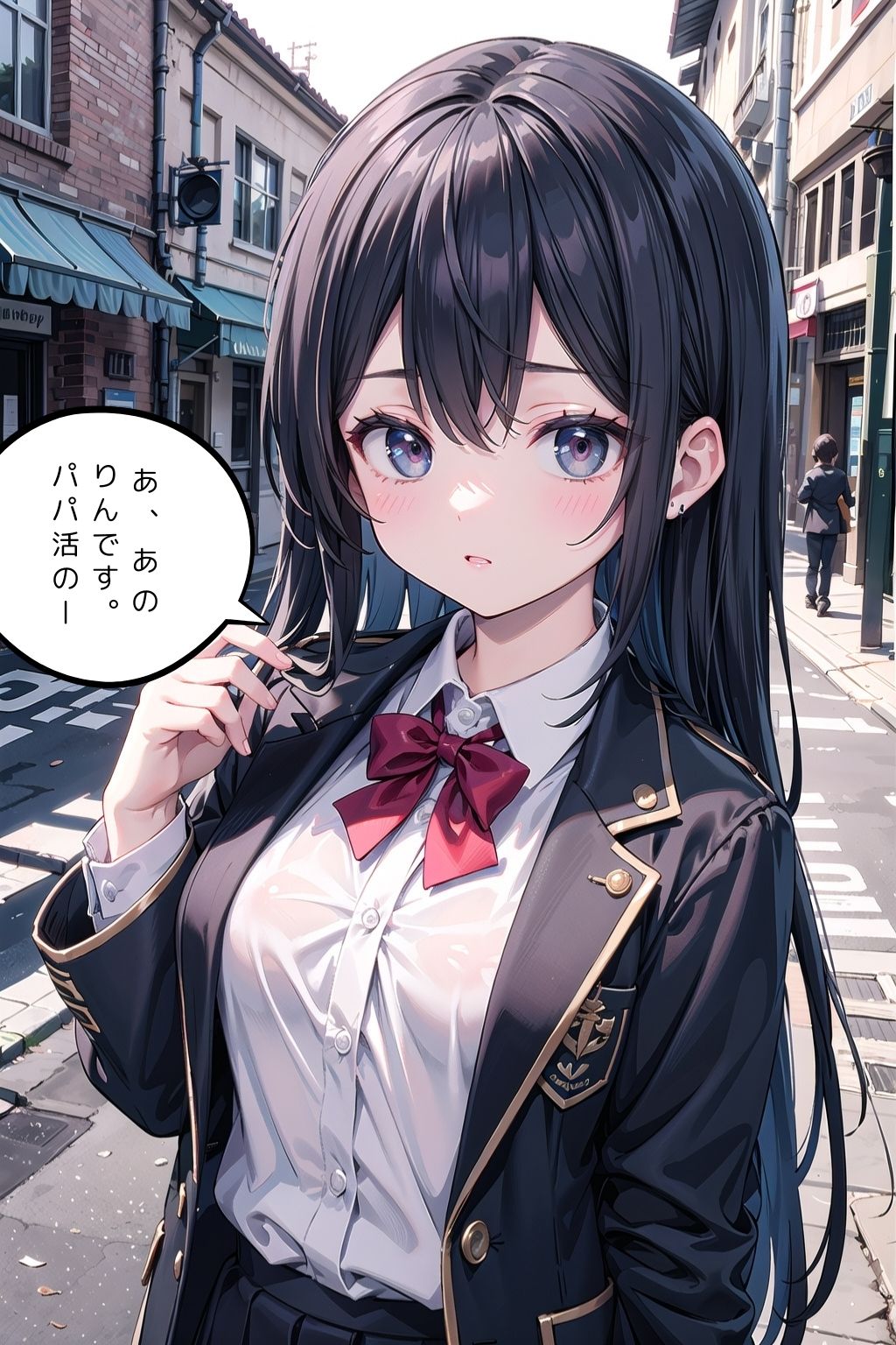 サンプル画像1:パパ活女子〇〇を〇しまくった【セリフ付き500枚】(女子高生) [d_466314]