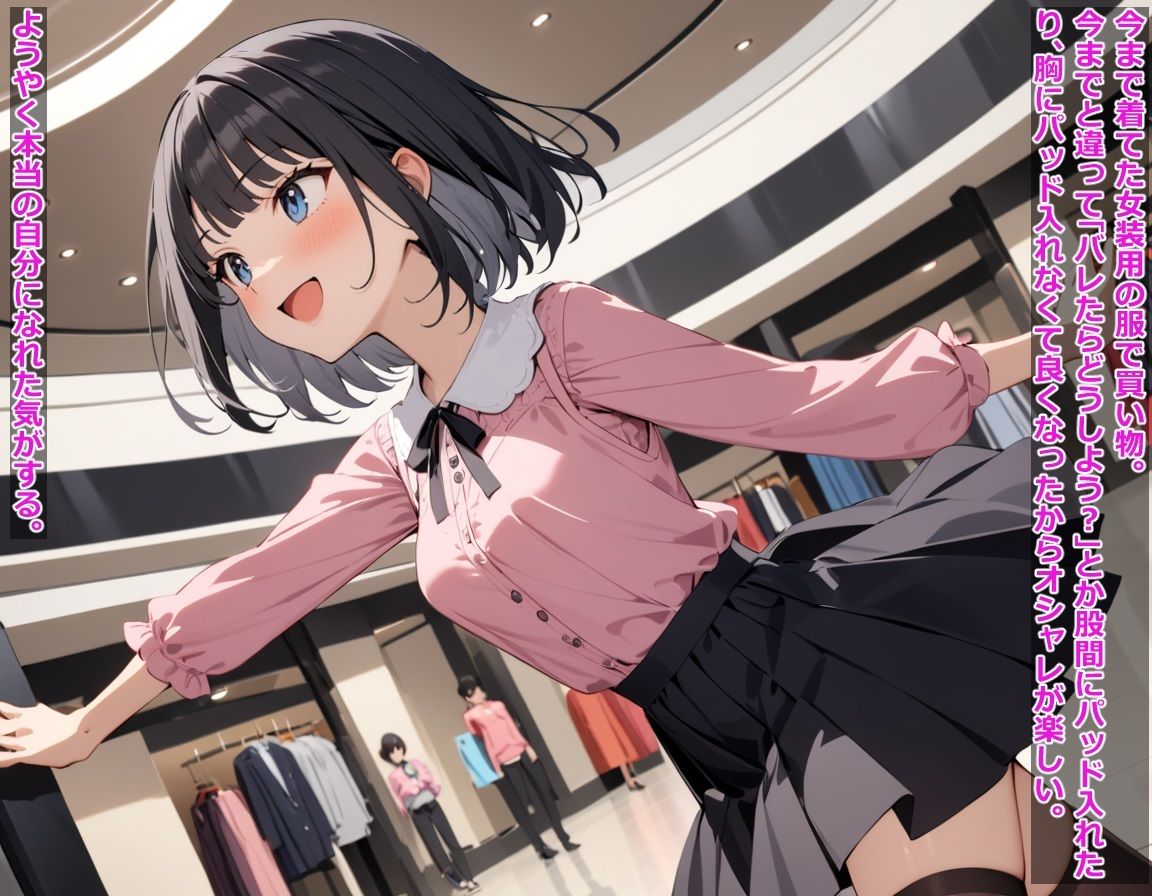 サンプル画像2:男の僕も女の子になってオシャレがしたい〜性転換しちゃいました〜(BLUEMOON NOVEL) [d_466399]