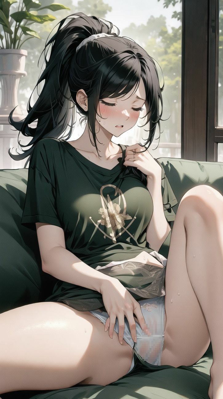 サンプル画像5:AIイラスト美少女画像集100選Vol.7 ポニーテール娘の朝(ドンガラ) [d_466419]