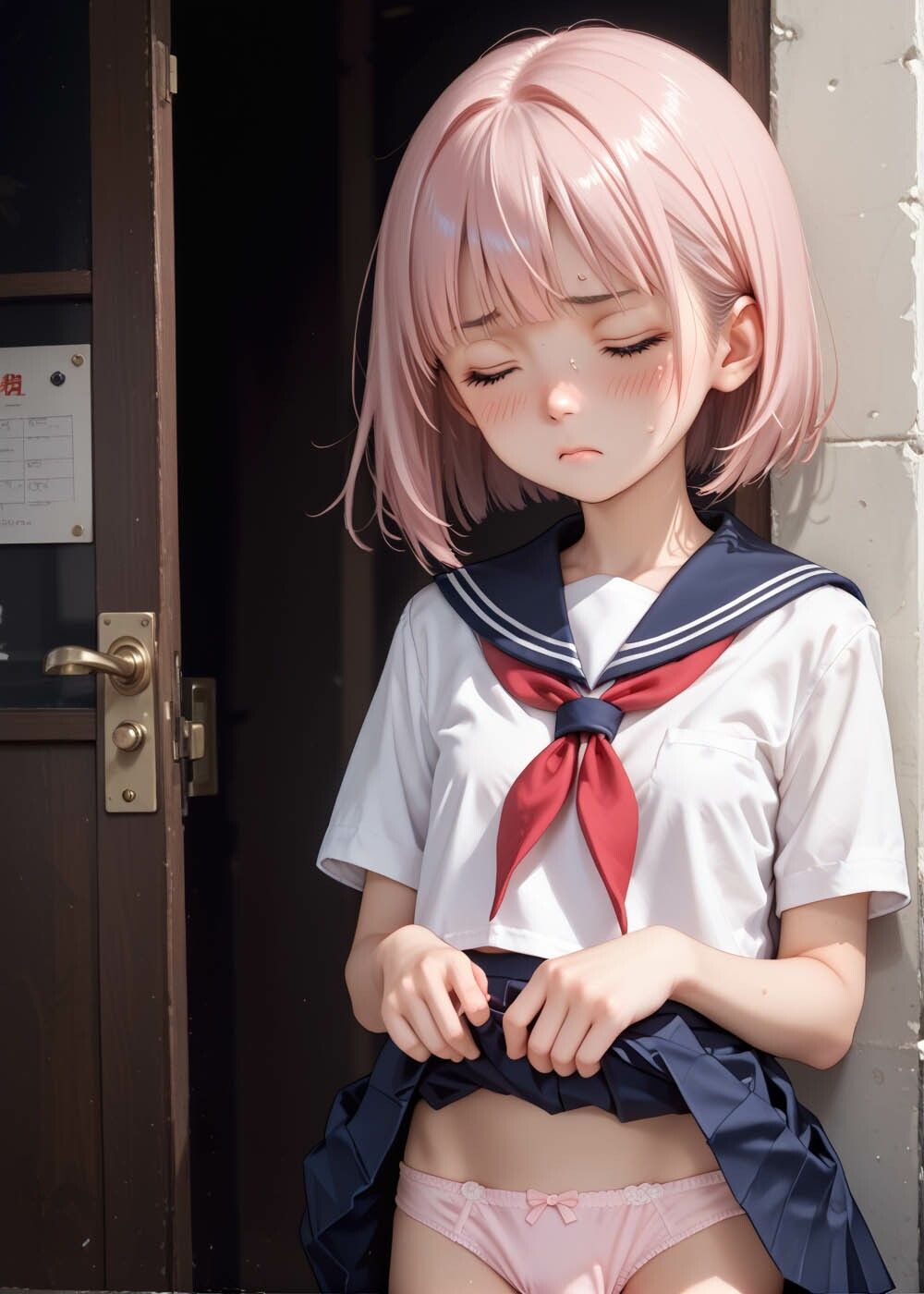 サンプル画像2:屈従 -尖ったあの子に嫌な顔されながら裸で土下座されたい-(お尊さん) [d_466465]