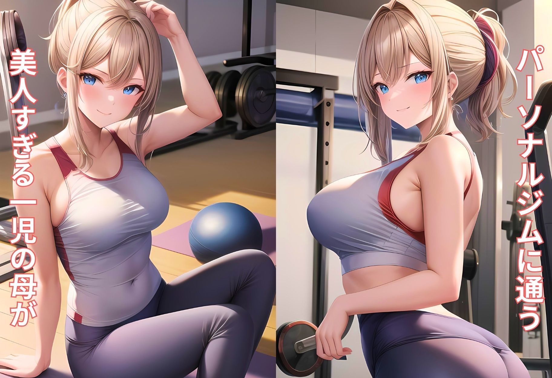 サンプル画像2:パーソナルジムに通う人妻お姉さんがトレーナーに食われてた件(イケメン部下と入れ替わってヤリたい放題な件) [d_466572]