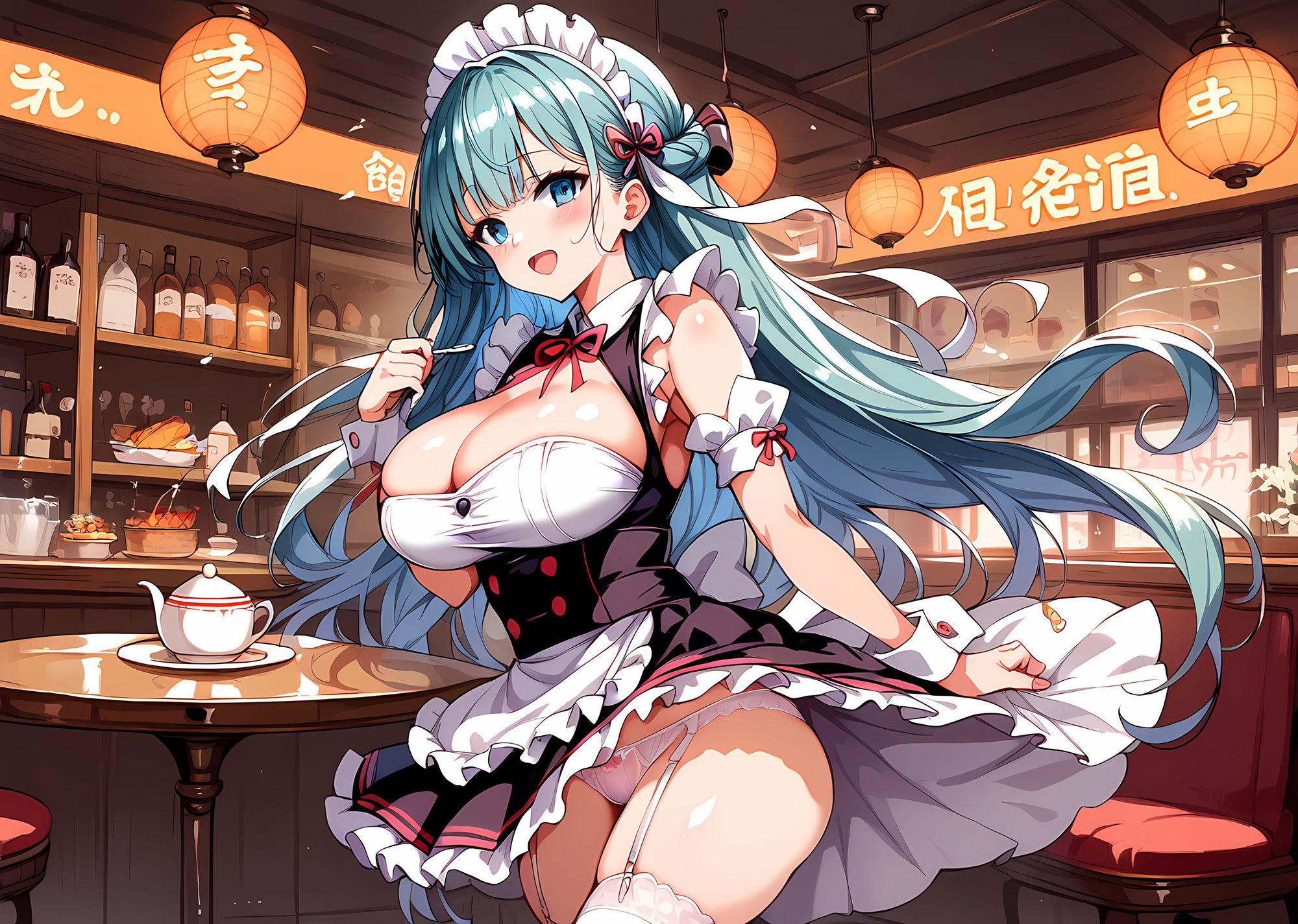 サンプル画像4:爆乳カフェ(ラーの導き) [d_466585]