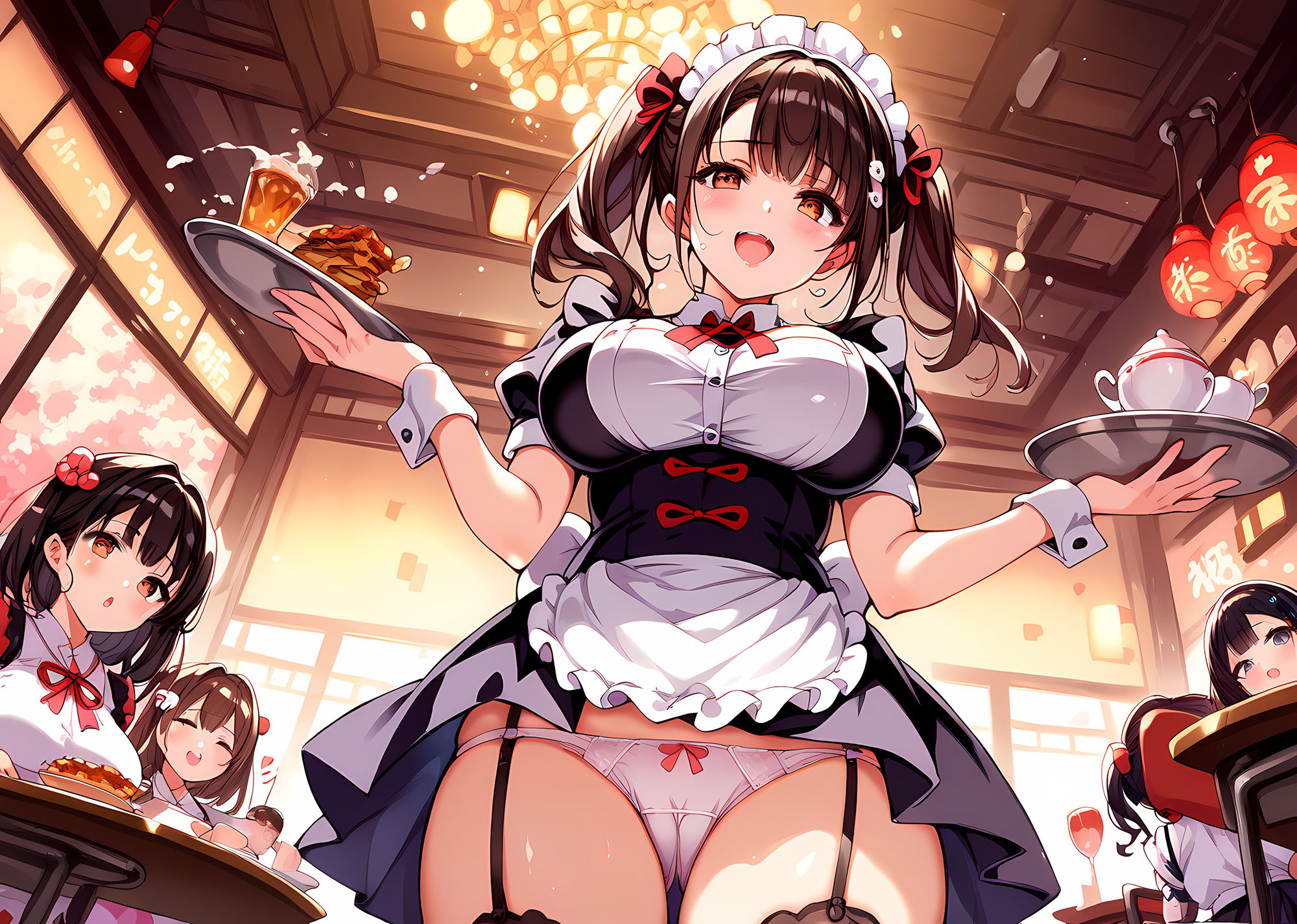 サンプル画像2:爆乳カフェ2(ラーの導き) [d_466589]