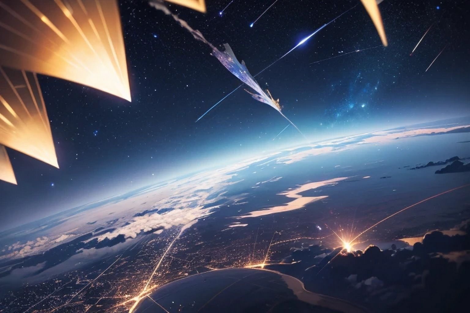 サンプル画像1:火山・隕石 背景素材(豊川内角) [d_466597]