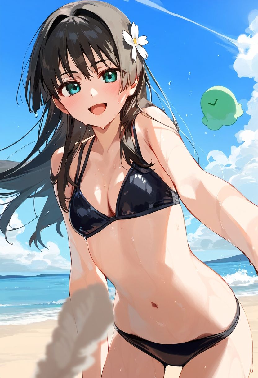 サンプル画像1:とある科学の超電◯砲 佐天◯子 水着＋私服＋温泉グラビア画像集(ぱーぷるでい) [d_466708]