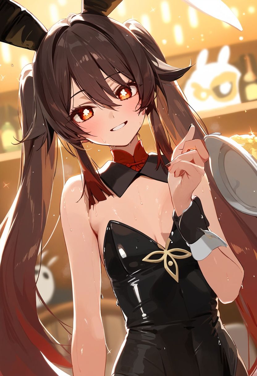 サンプル画像5:原◯ 甘◯、蛍、胡◯ バニーガール高解像度AIイラストセレクション(ぱーぷるでい) [d_466712]