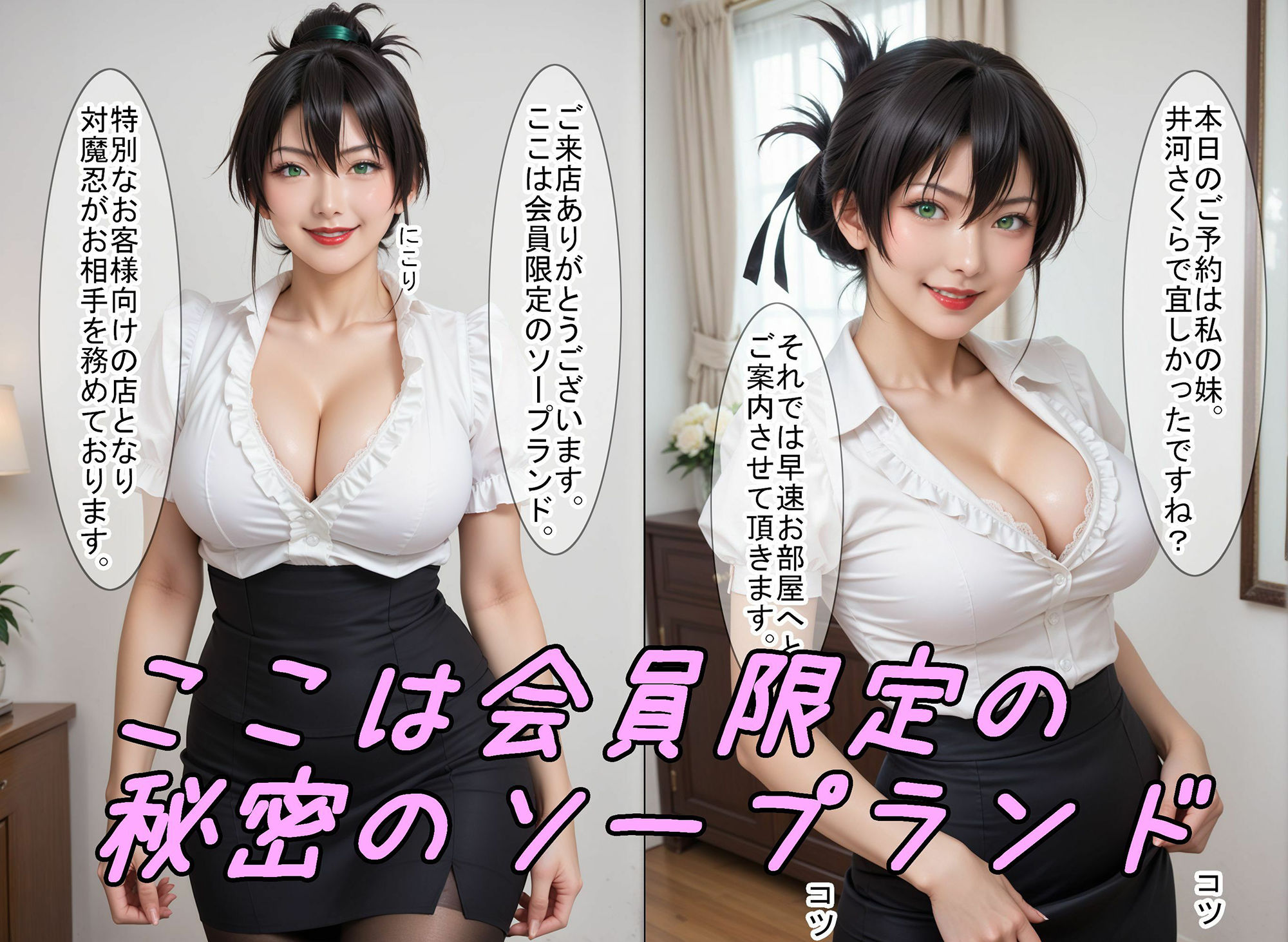 サンプル画像1:【リアル系】対○忍:秘密のソープランド2(魔術師プロトン) [d_466805]