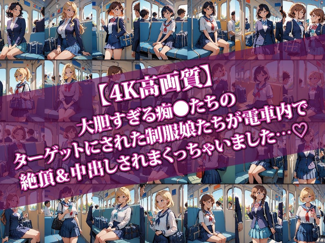 サンプル画像1:大胆すぎる痴●の獲物にされちゃう制服娘(AI-beauty2.5) [d_466838]