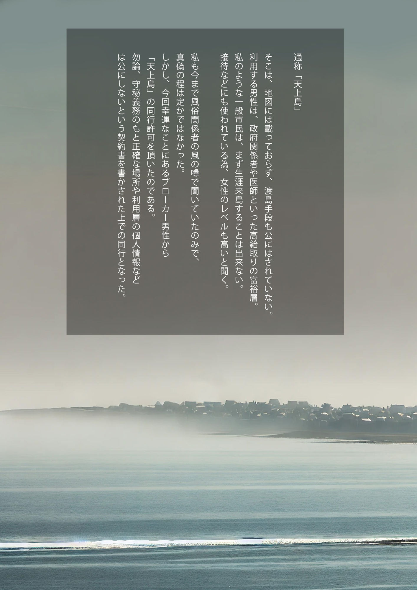 サンプル画像2:歓楽の島〜現代に残る秘匿された風俗島ルポ〜(ラビットフット) [d_466869]