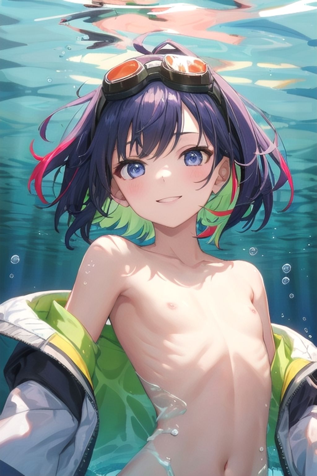 サンプル画像5:【特装版】水中少女-涼を求めて-(くまとねこ屋) [d_467016]