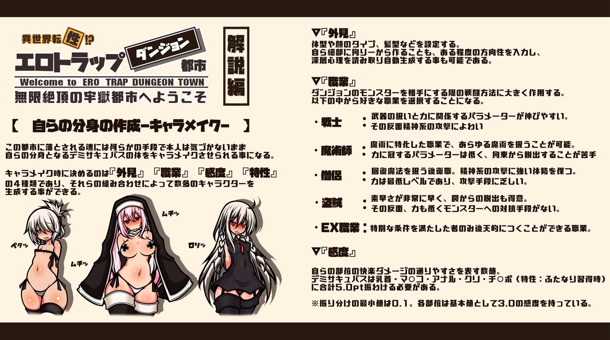 サンプル画像2:【CG集＋おほ声ボイス＋マゾシチュボイス動画】異世界転【性】エロトラップダンジョンタウン-無限絶頂の牢獄都市へようこそ-（1）(黒月商会) [d_467029]