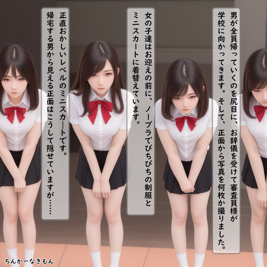 サンプル画像5:〇校の格付け審査員に性接待させられるJK達(ちんかーなきもん) [d_467083]