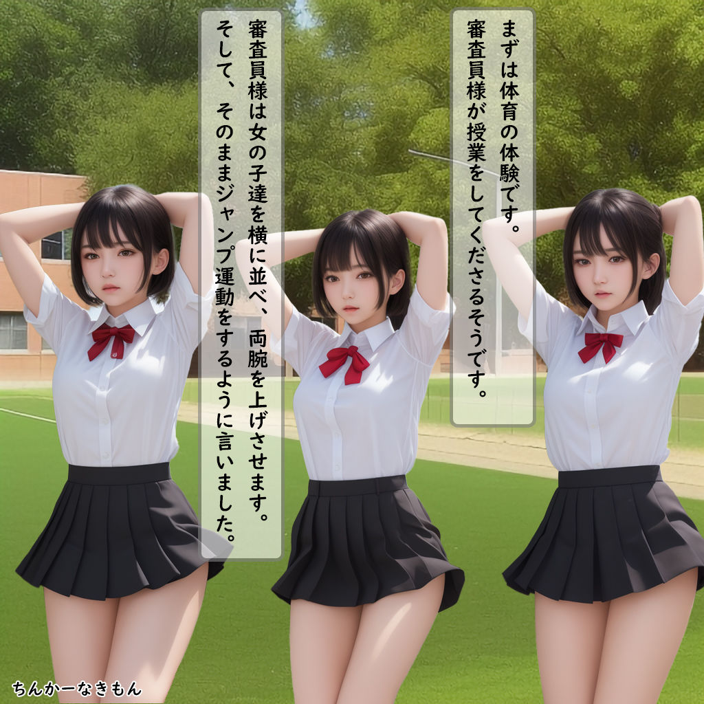 サンプル画像6:〇校の格付け審査員に性接待させられるJK達(ちんかーなきもん) [d_467083]