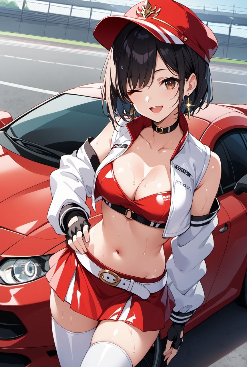 サンプル画像1:レーシングチームの女神レースクイーンがライバルチームのちんぽで勝利以上の快楽を知り堕ちてしまった件【レースクイーン編】(Re：ライト) [d_467149]