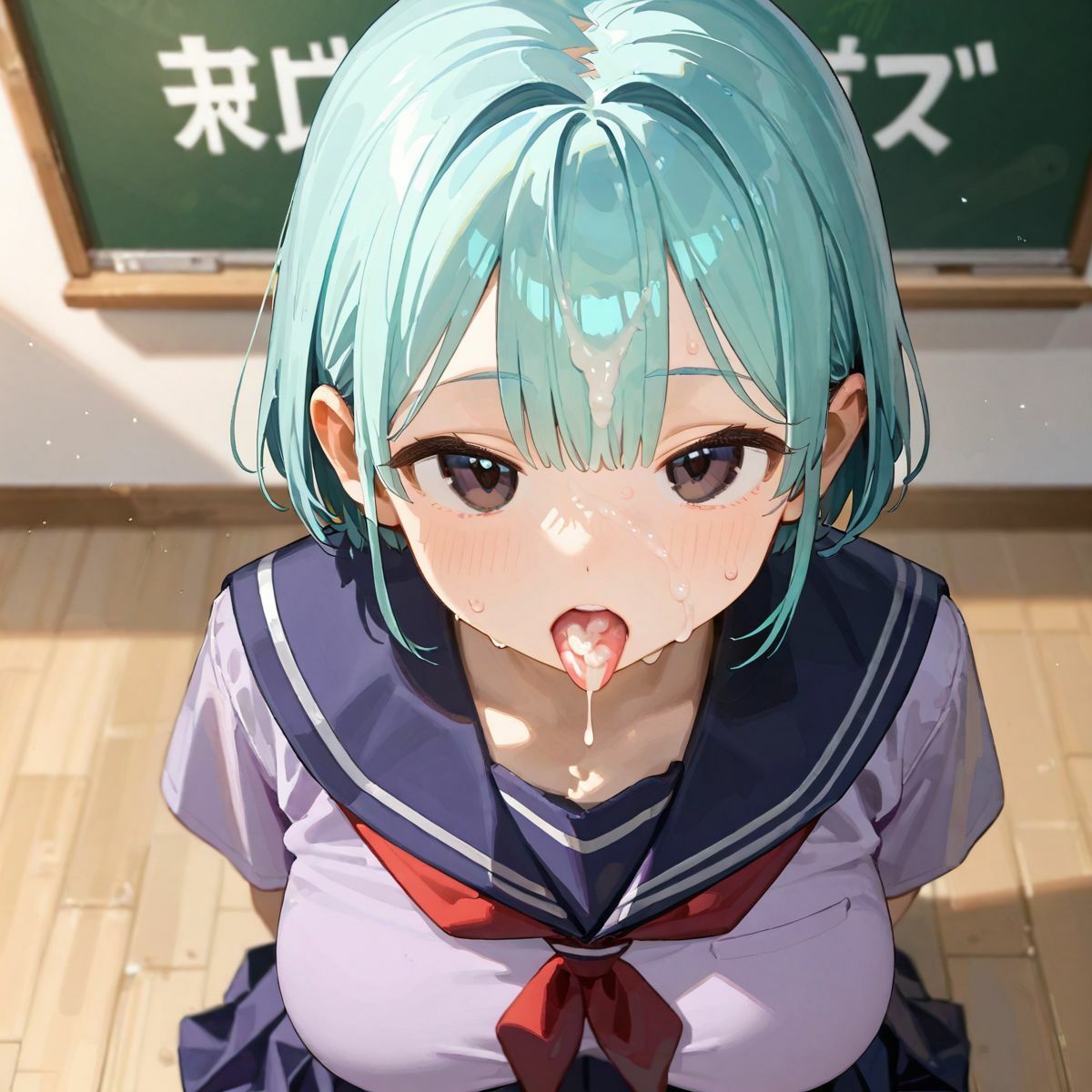 サンプル画像5:むちむち爆乳制服ギャルと教室で濃厚セッ〇ス！02(みかさ屋) [d_467276]