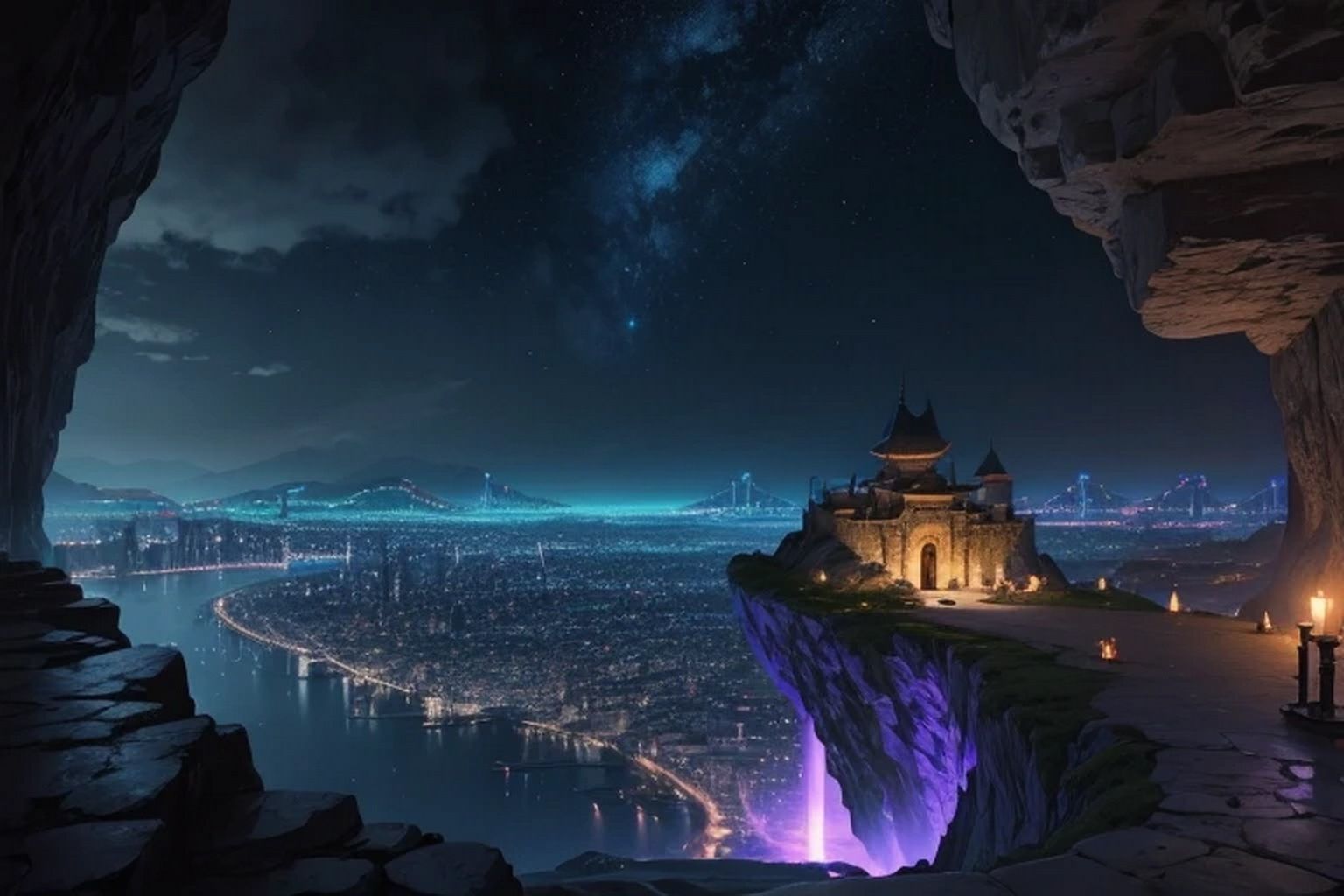 サンプル画像4:ダンジョン都市・遺跡 背景素材(豊川内角) [d_467419]