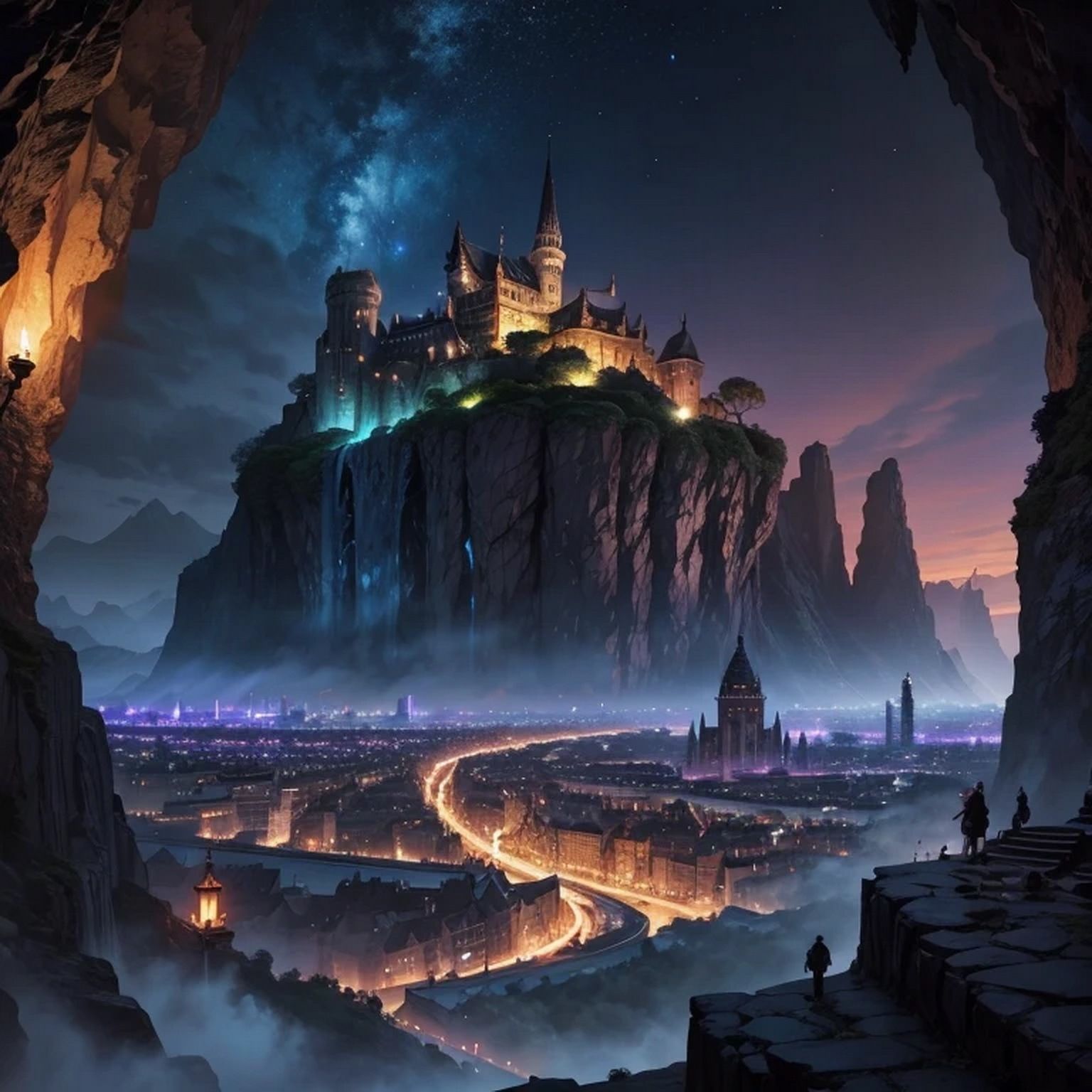 サンプル画像6:ダンジョン都市・遺跡 背景素材(豊川内角) [d_467419]