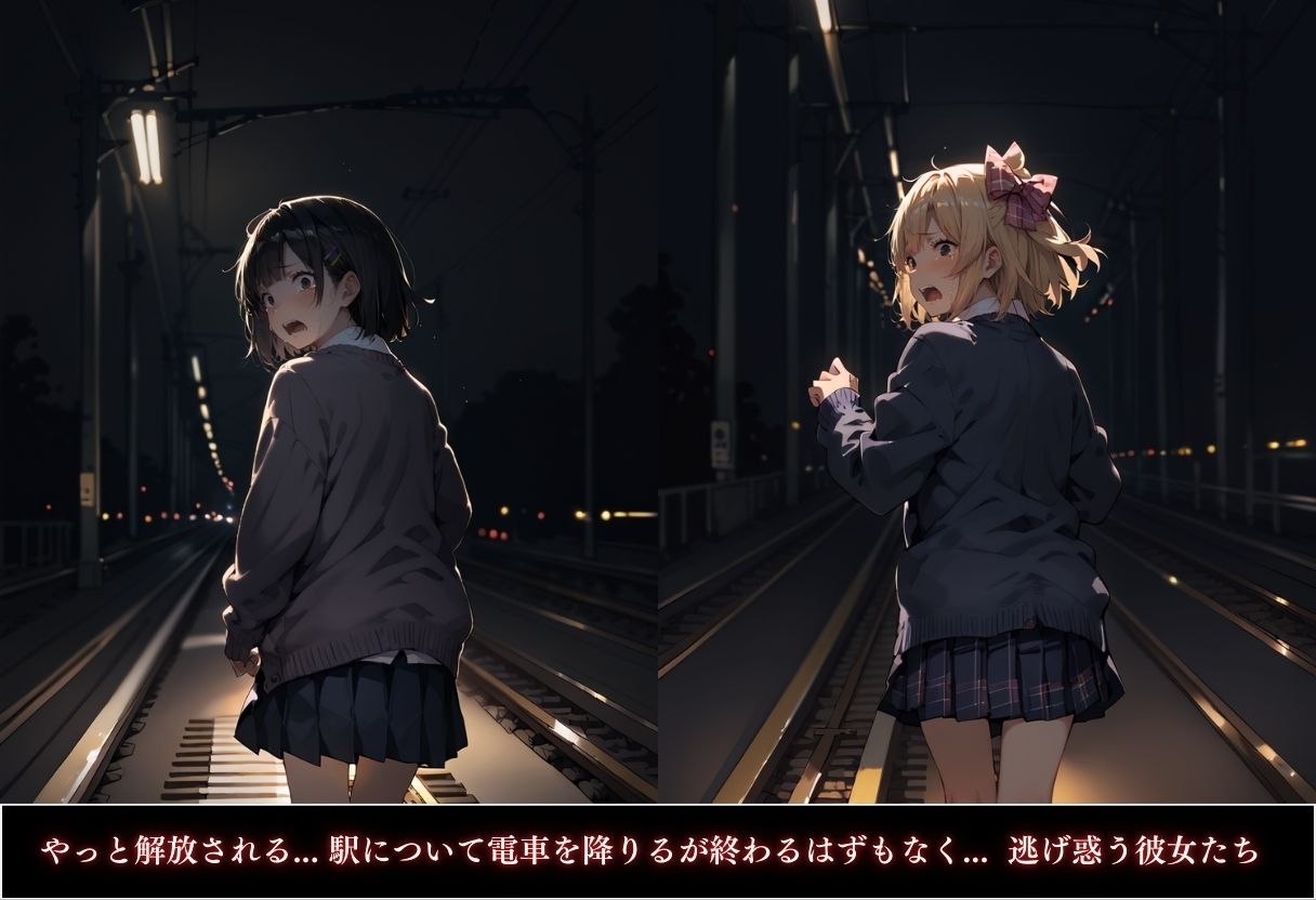 サンプル画像5:電車痴●〜狙われた3人の女子校生〜(りんごのたね) [d_467447]