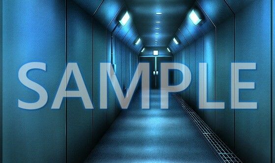 サンプル画像1:【背景素材】地下通路（6052_bg09）【時間差分あり】(XERO) [d_467526]