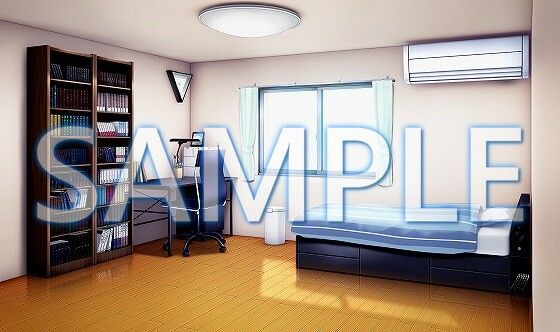 サンプル画像1:【背景素材】男の子の部屋（6052_bg12）【時間差分あり】(XERO) [d_467534]