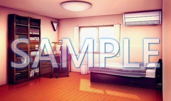 サンプル画像2:【背景素材】男の子の部屋（6052_bg12）【時間差分あり】(XERO) [d_467534]