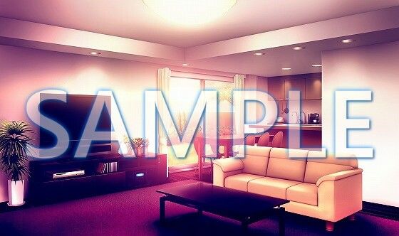 サンプル画像2:【背景素材】リビング（6052_bg13）【時間差分あり】(XERO) [d_467535]