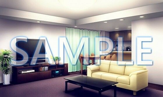 サンプル画像3:【背景素材】リビング（6052_bg13）【時間差分あり】(XERO) [d_467535]