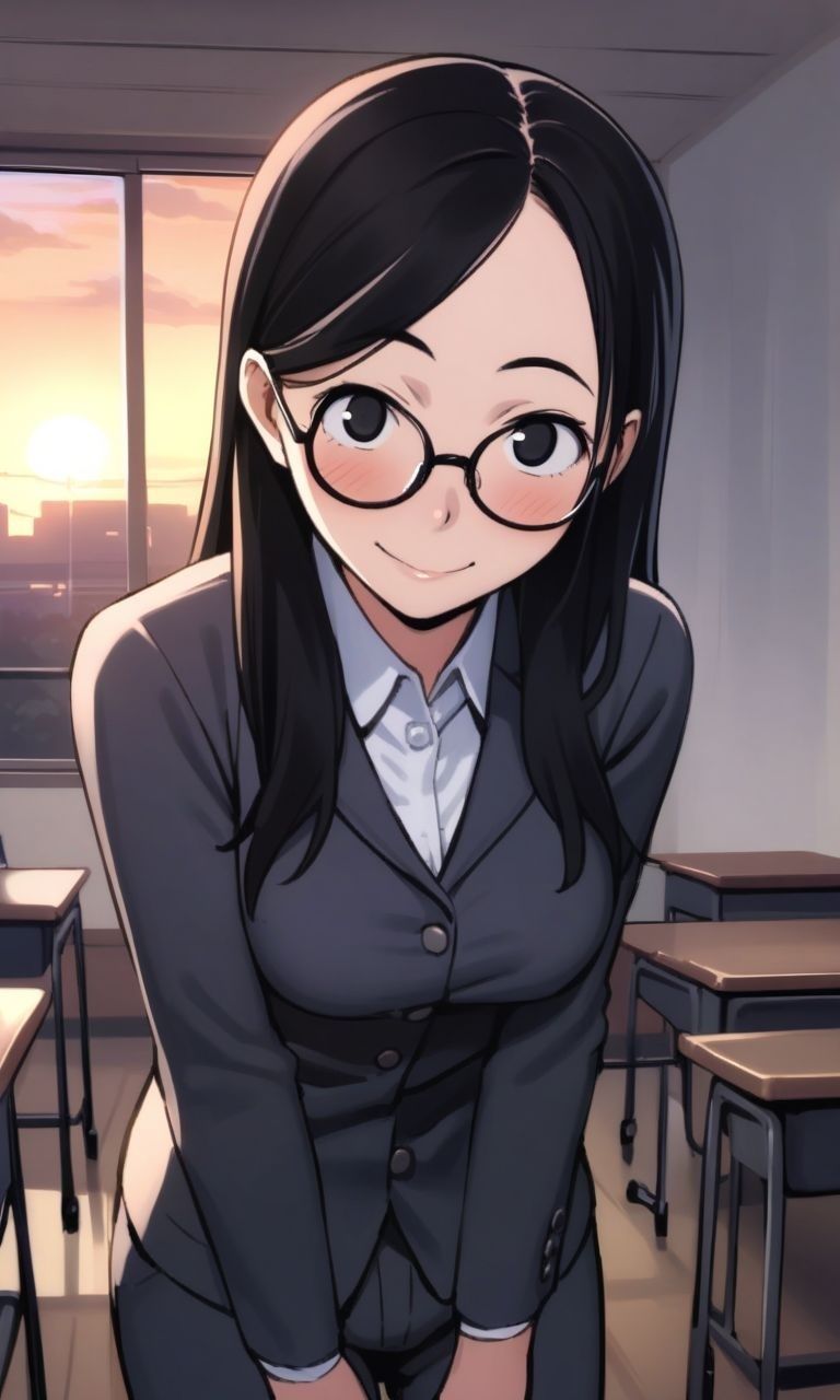 サンプル画像1:地味子先生に無責任中出ししまくって妊娠させる本(ハラメウメ) [d_467604]