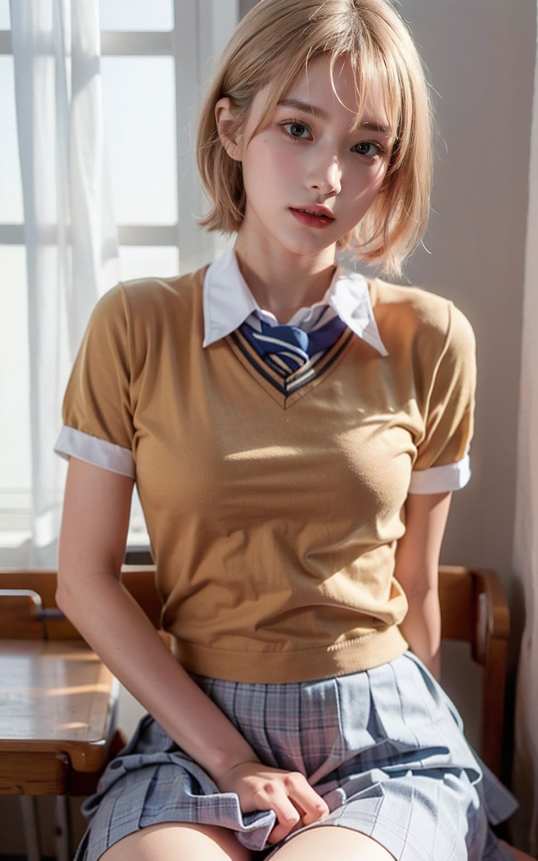 サンプル画像1:教室で脱がせてみた(名無しのAI) [d_467676]