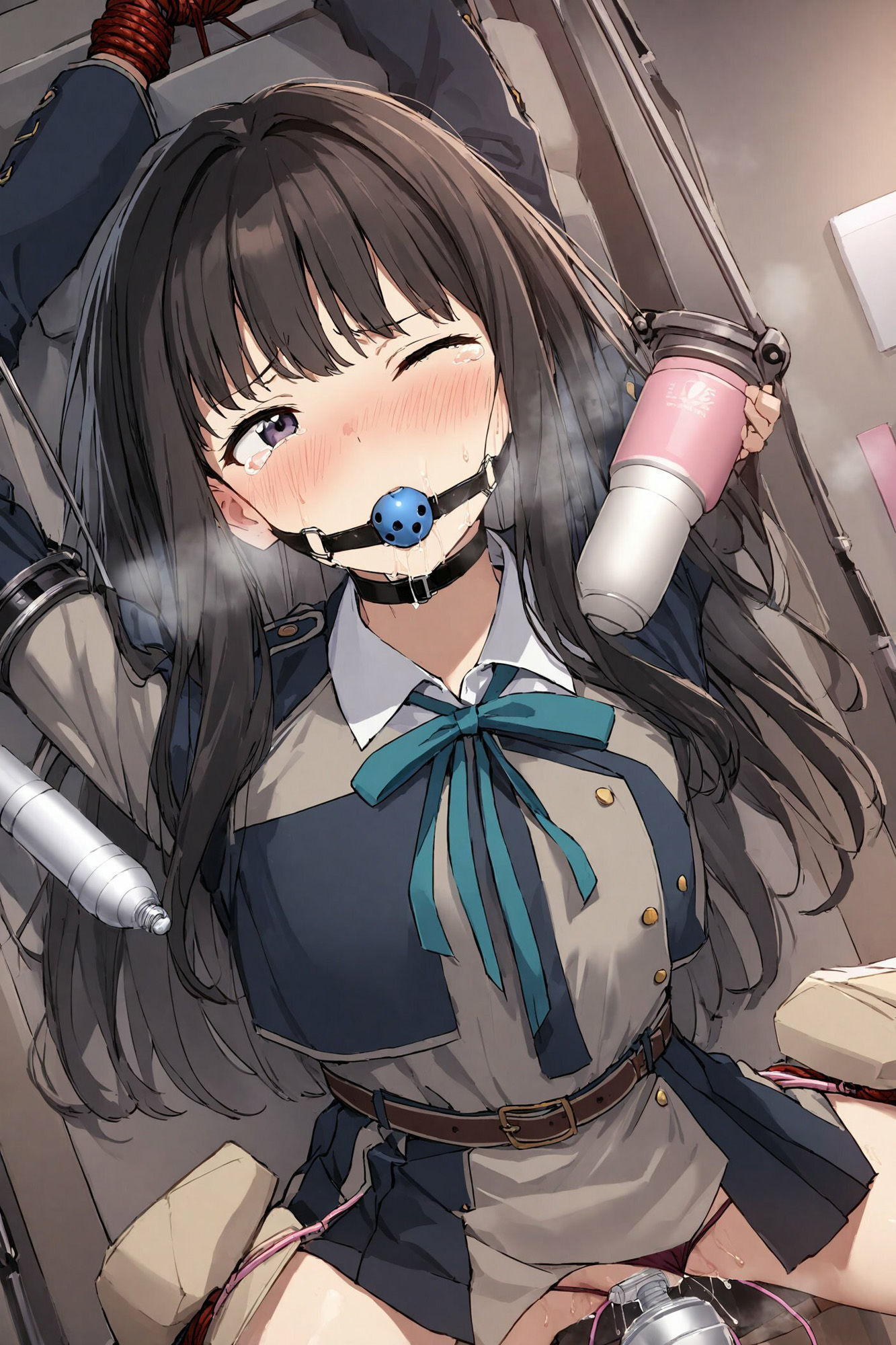 サンプル画像2:完全固定強●絶頂責め〜井ノ上たきな編〜(えるごらぼ) [d_467678]