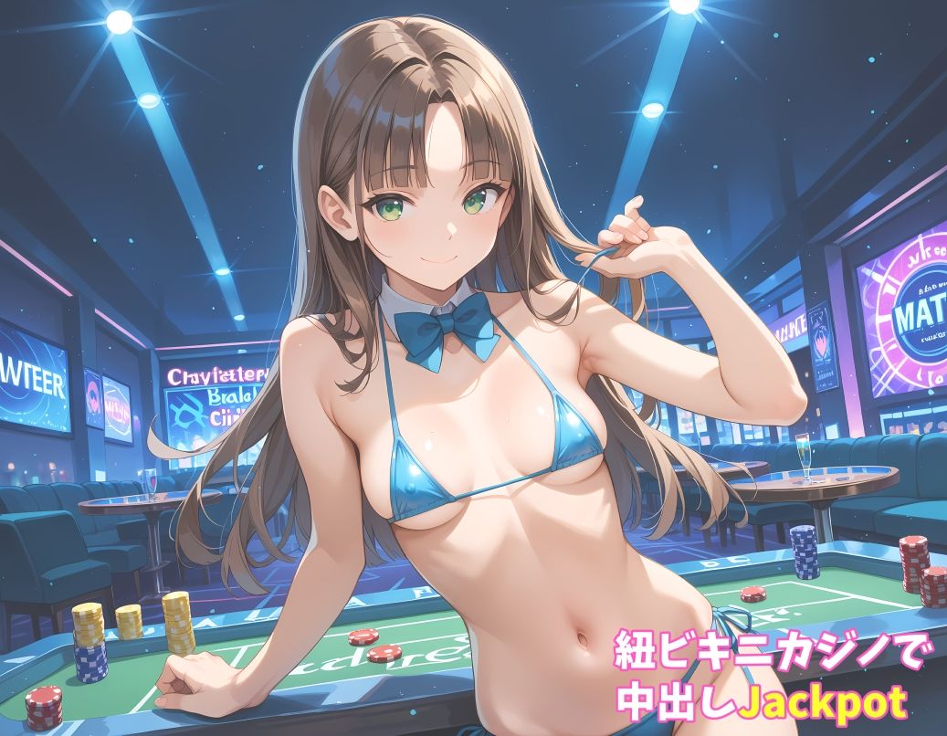 サンプル画像2:紐ビキニカジノで中出しJackpot 超美麗CG＆オマケVOICE付動画(FSTAR-project) [d_467700]