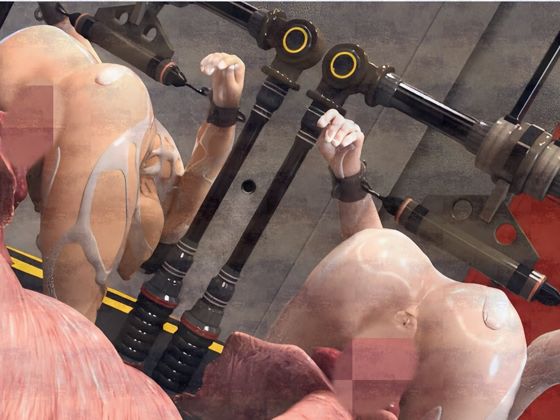 サンプル画像3:三人の獲物は触手で公開大量潮吹きする(Hinano) [d_467736]