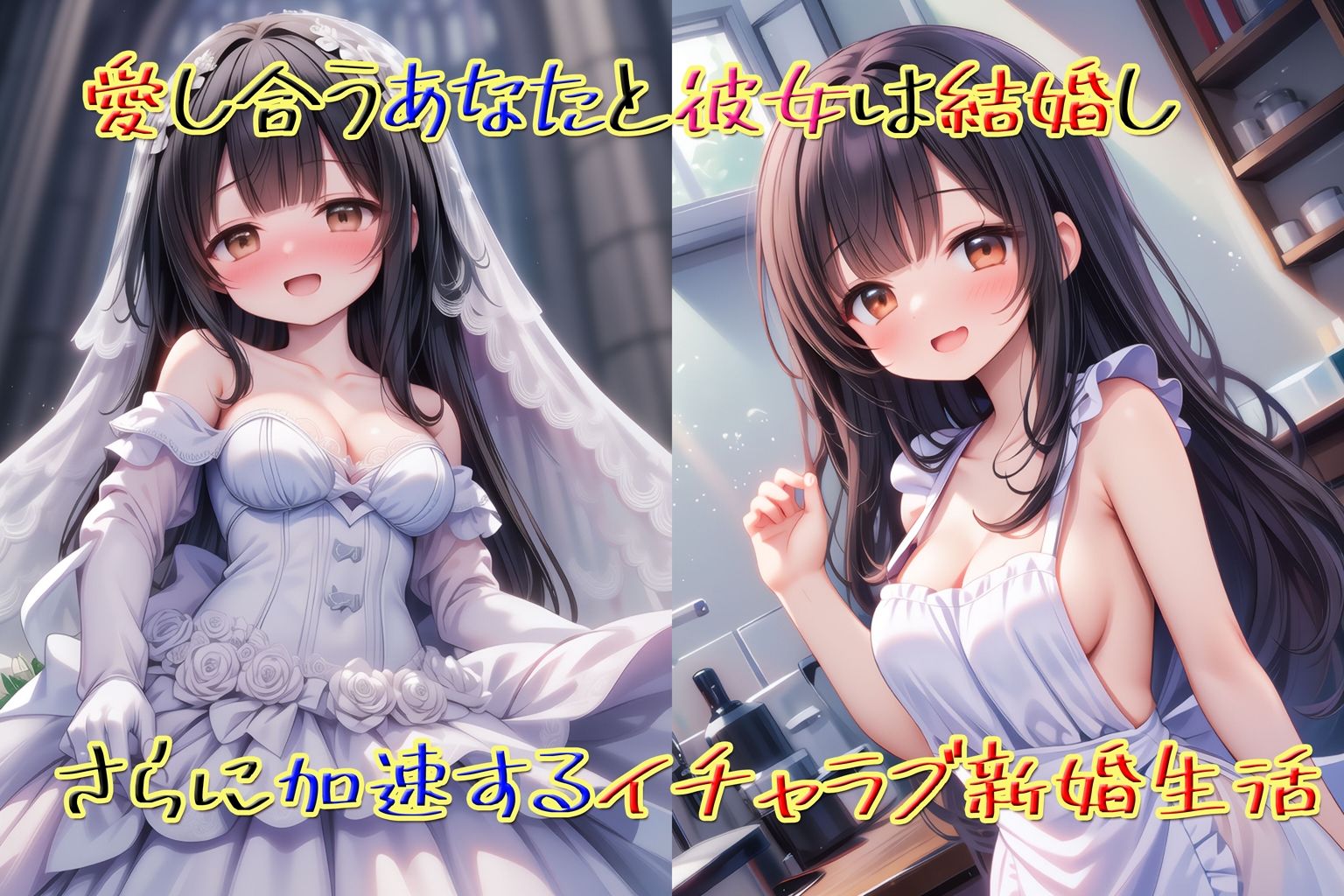 サンプル画像4:黒髪ロングの恋人とのラブラブ同棲生活〜そして結婚・ボテ腹ハッピーエンド〜(KAW-AI-アイは正義) [d_467787]