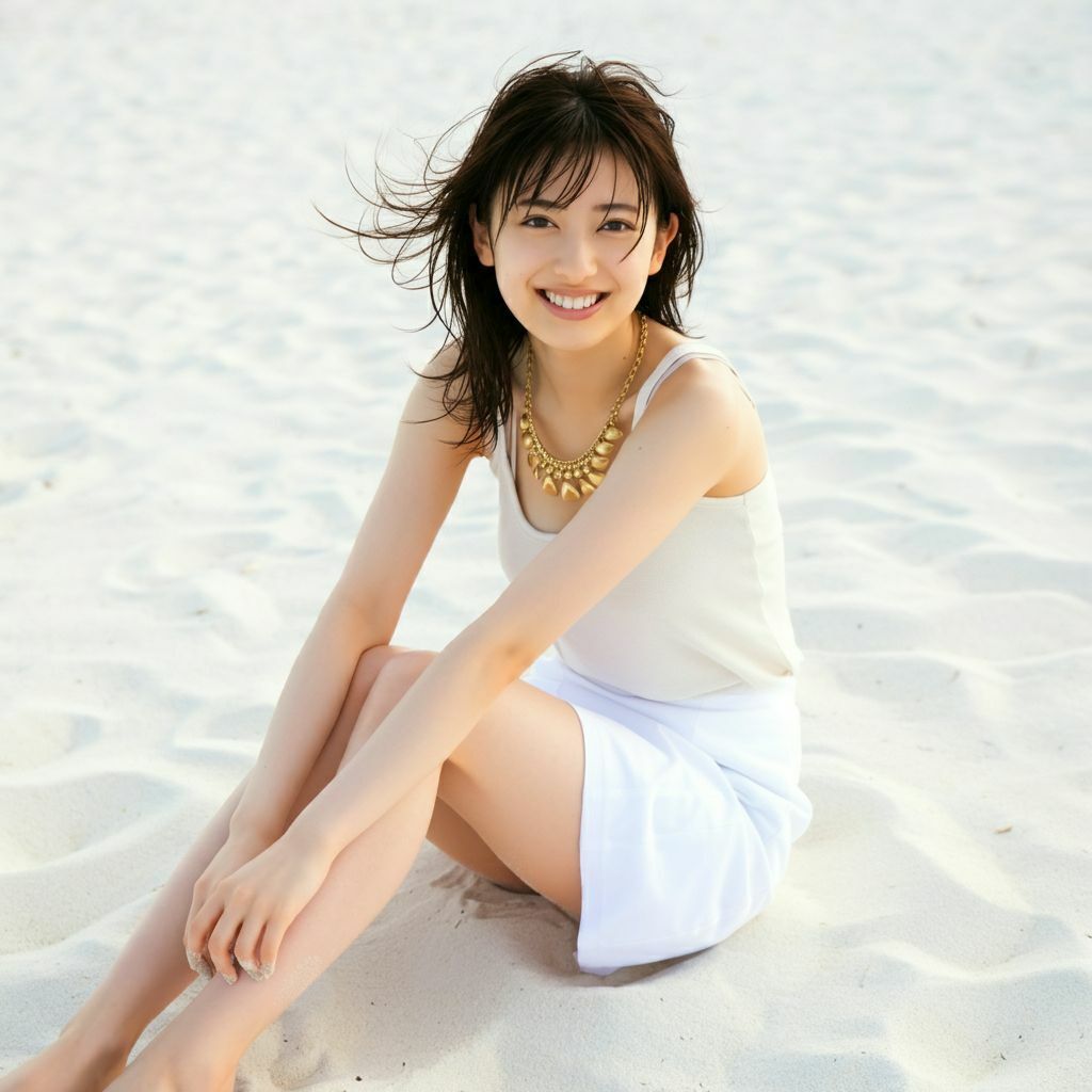 サンプル画像2:海風｜アイドルグループ写真集(もう限界) [d_467803]