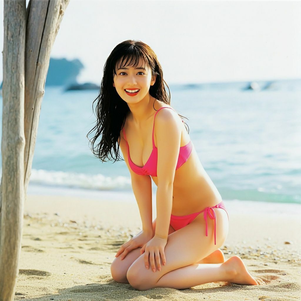 サンプル画像6:海風｜アイドルグループ写真集(もう限界) [d_467803]